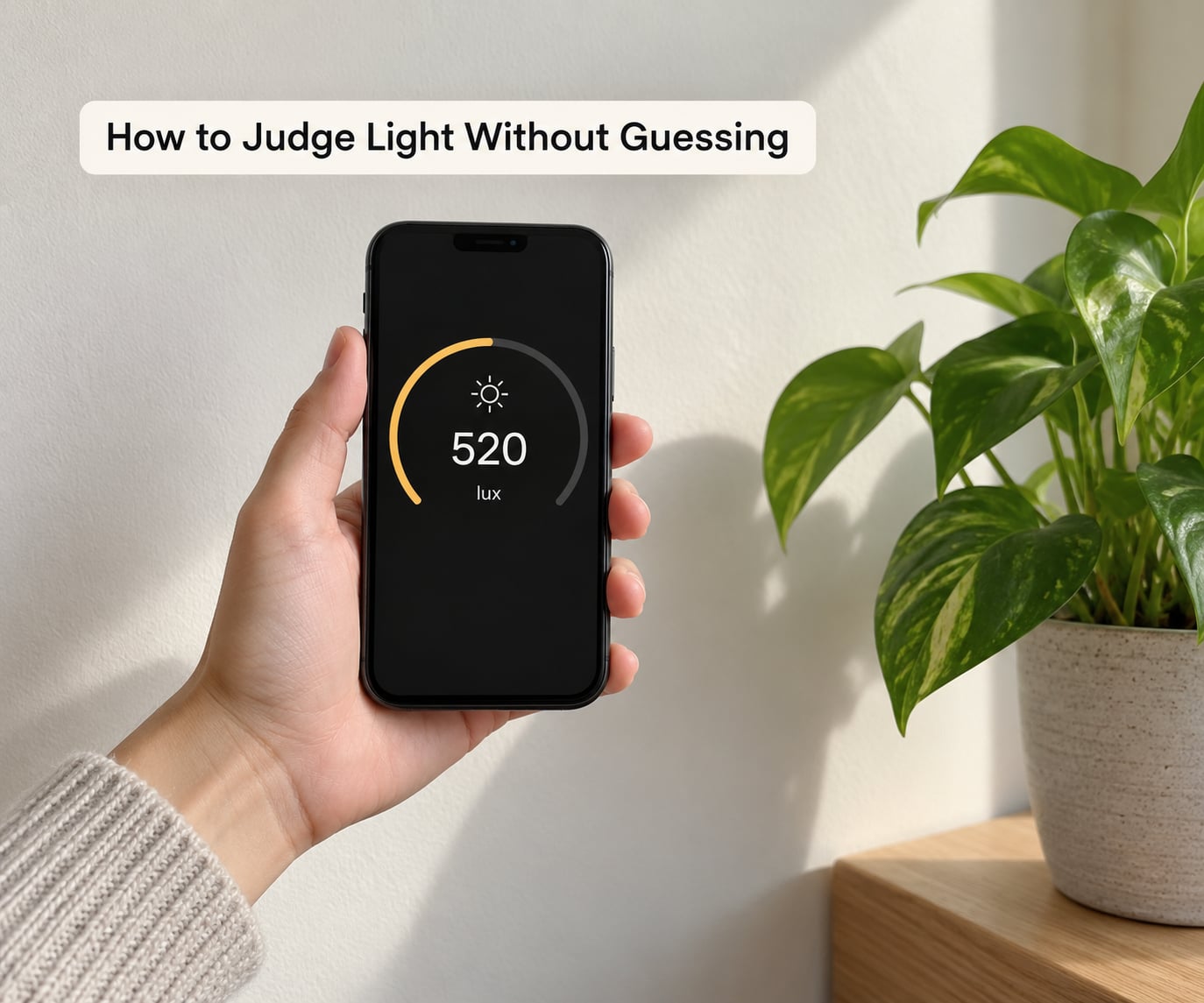 How to Judge Light Without Guessing