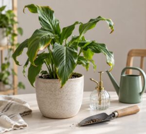 why houseplant leaves curl