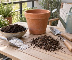 how to refresh old potting mix