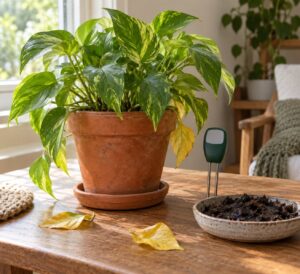 signs of overwatering a houseplant