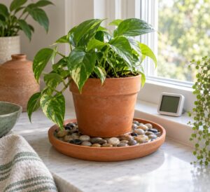 pebble tray for humidity does it work