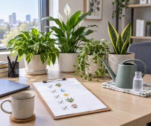 how to keep office plants alive over vacation