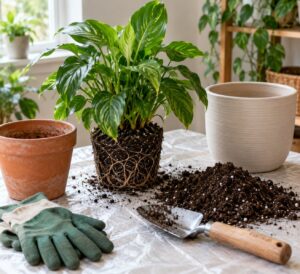 how to repot a houseplant without killing it