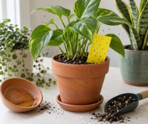 how to get rid of fungus gnats in houseplants