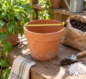 how to size up a planter without transplant shock