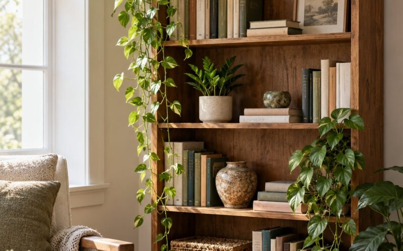 How to Decorate a Bookshelf with Plants: Easy Ideas for 2026