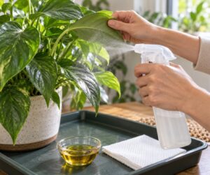 how to use neem oil on indoor plants