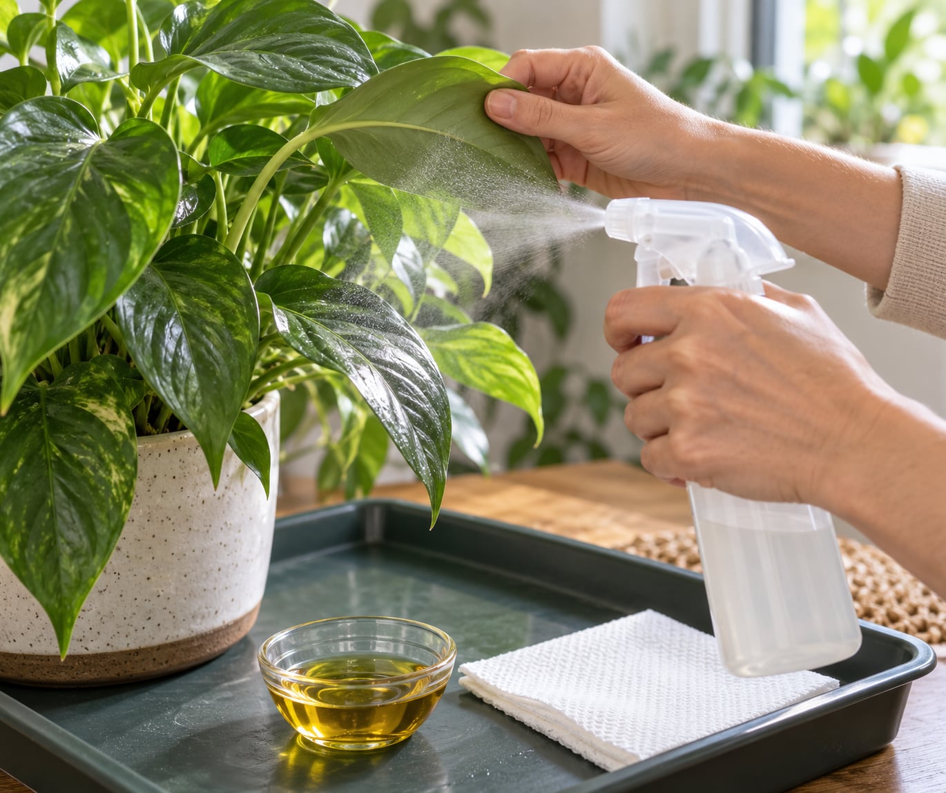 how to use neem oil on indoor plants