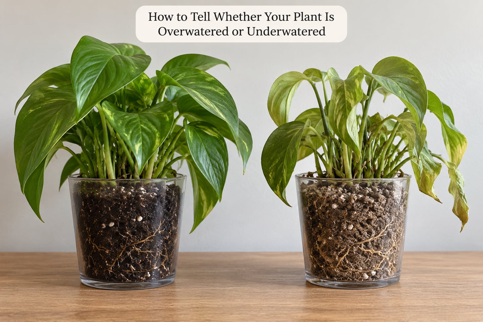 How to Tell Whether Your Plant Is Overwatered or Underwatered