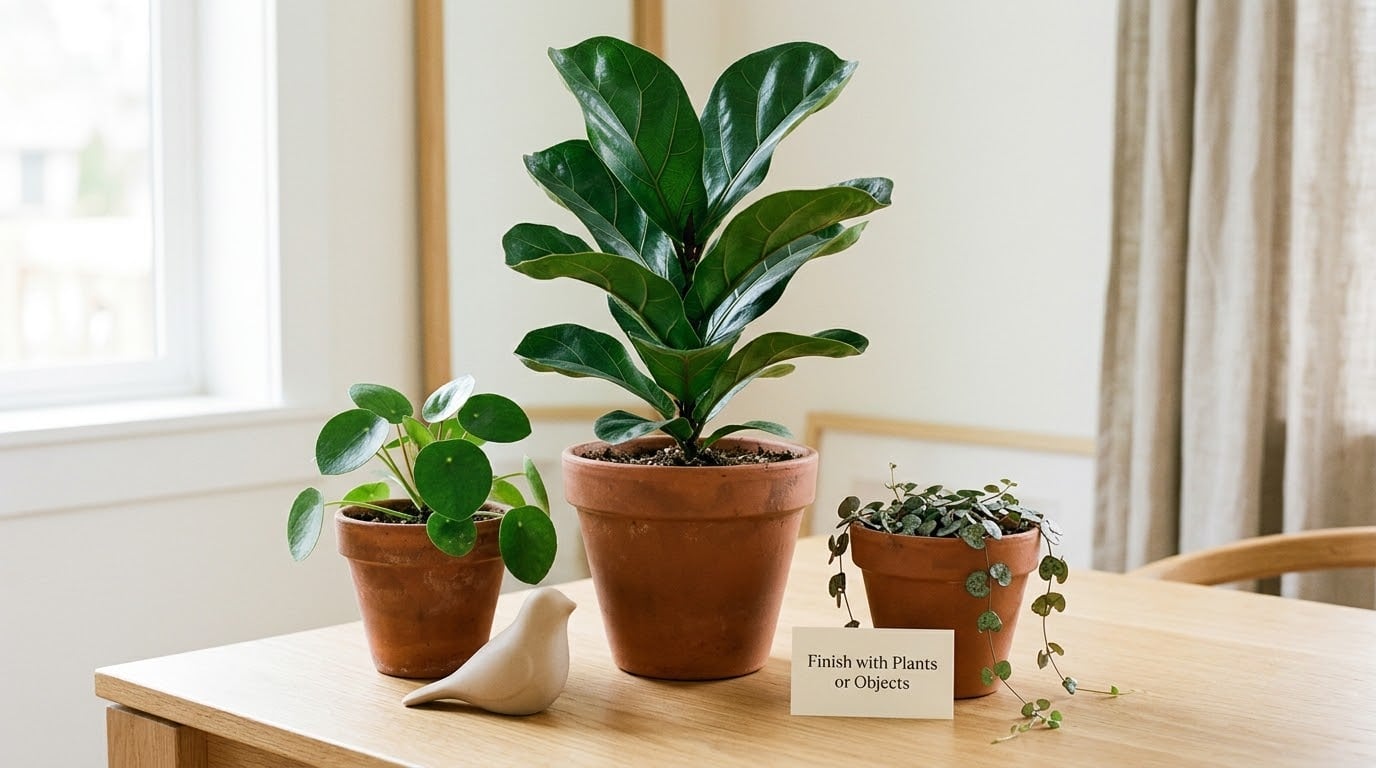Finish with Plants or Objects