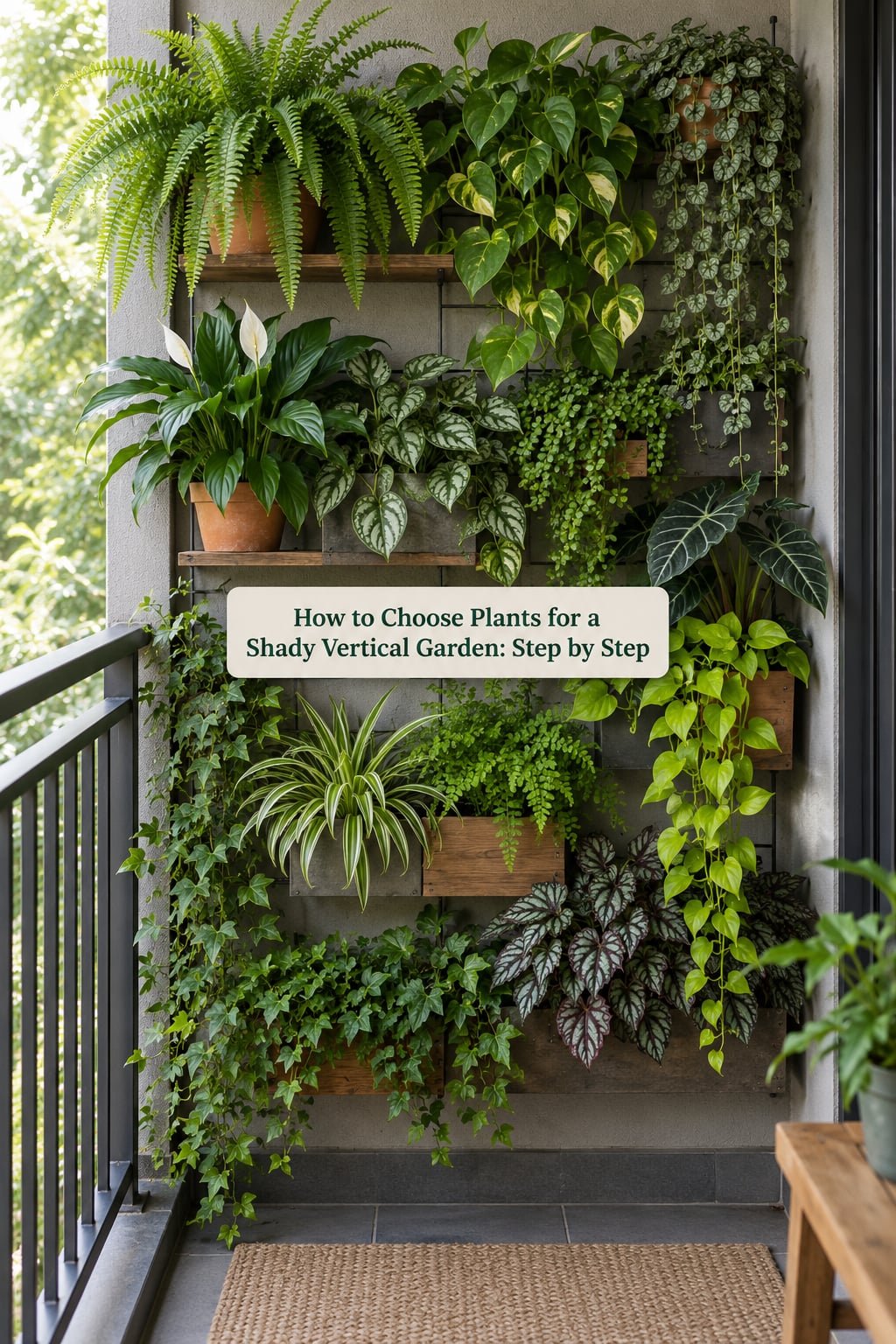 How to Choose Plants for a Shady Vertical Garden: Step by Step