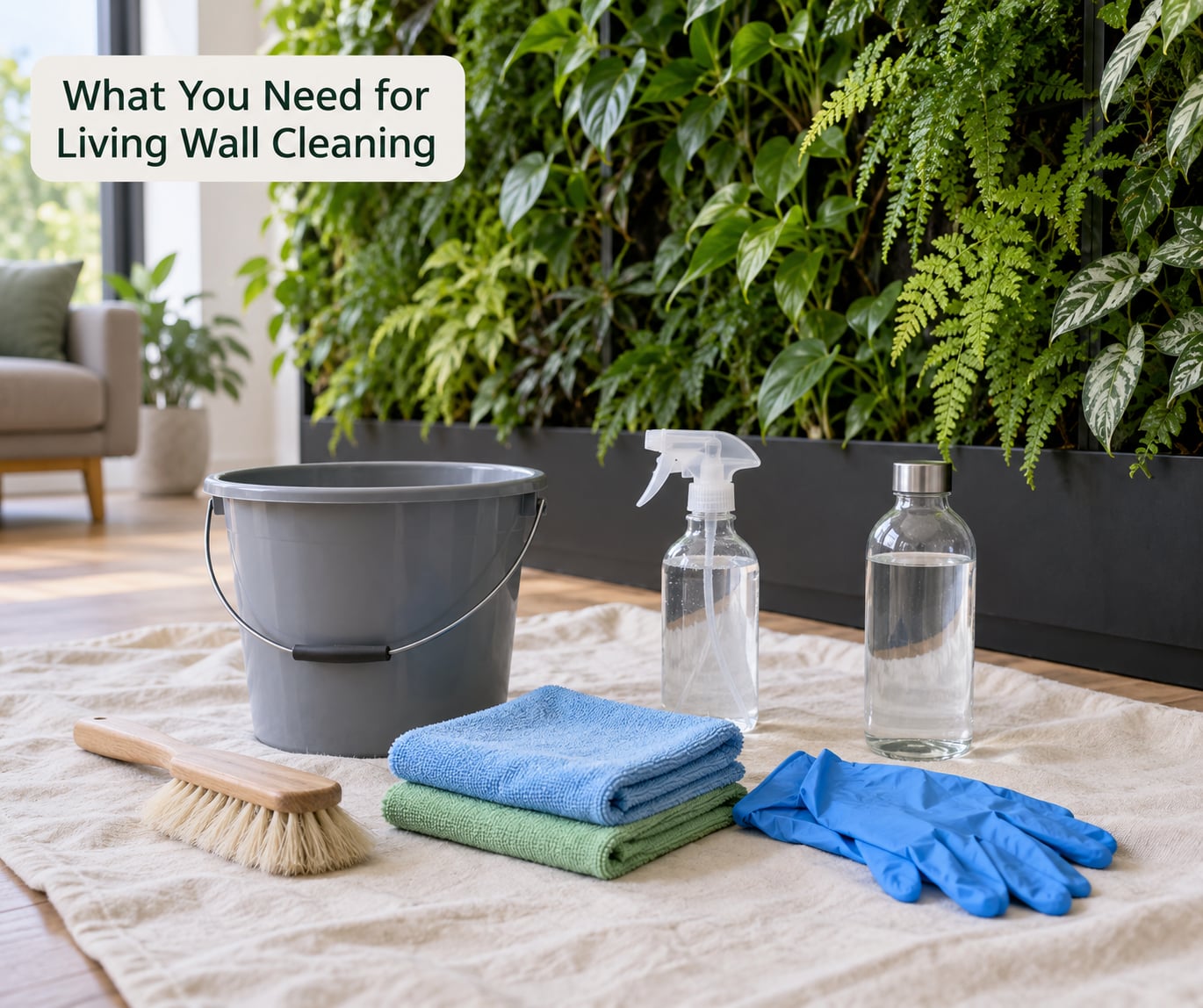 What You Need for Living Wall Cleaning