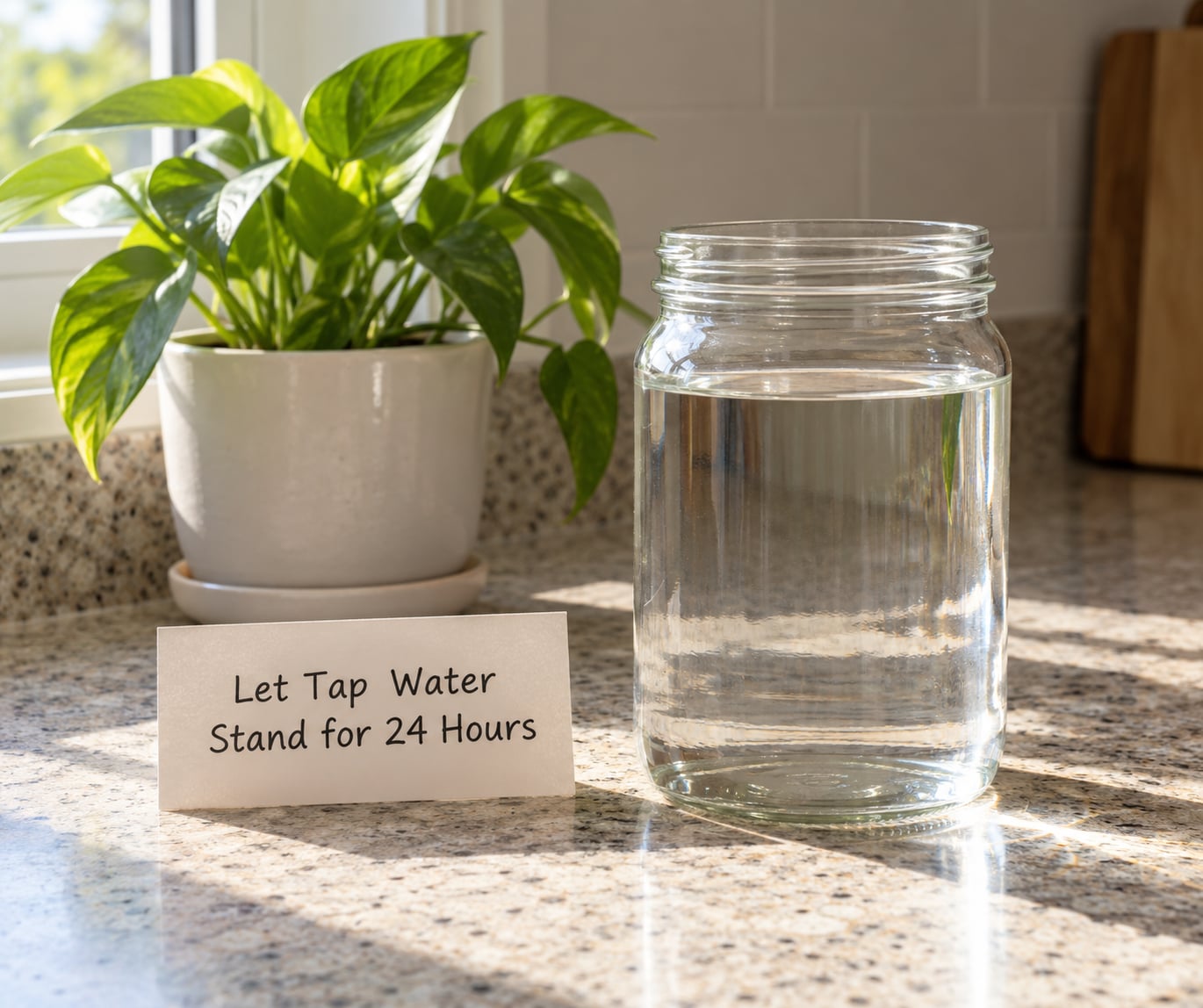Let Tap Water Stand for 24 Hours