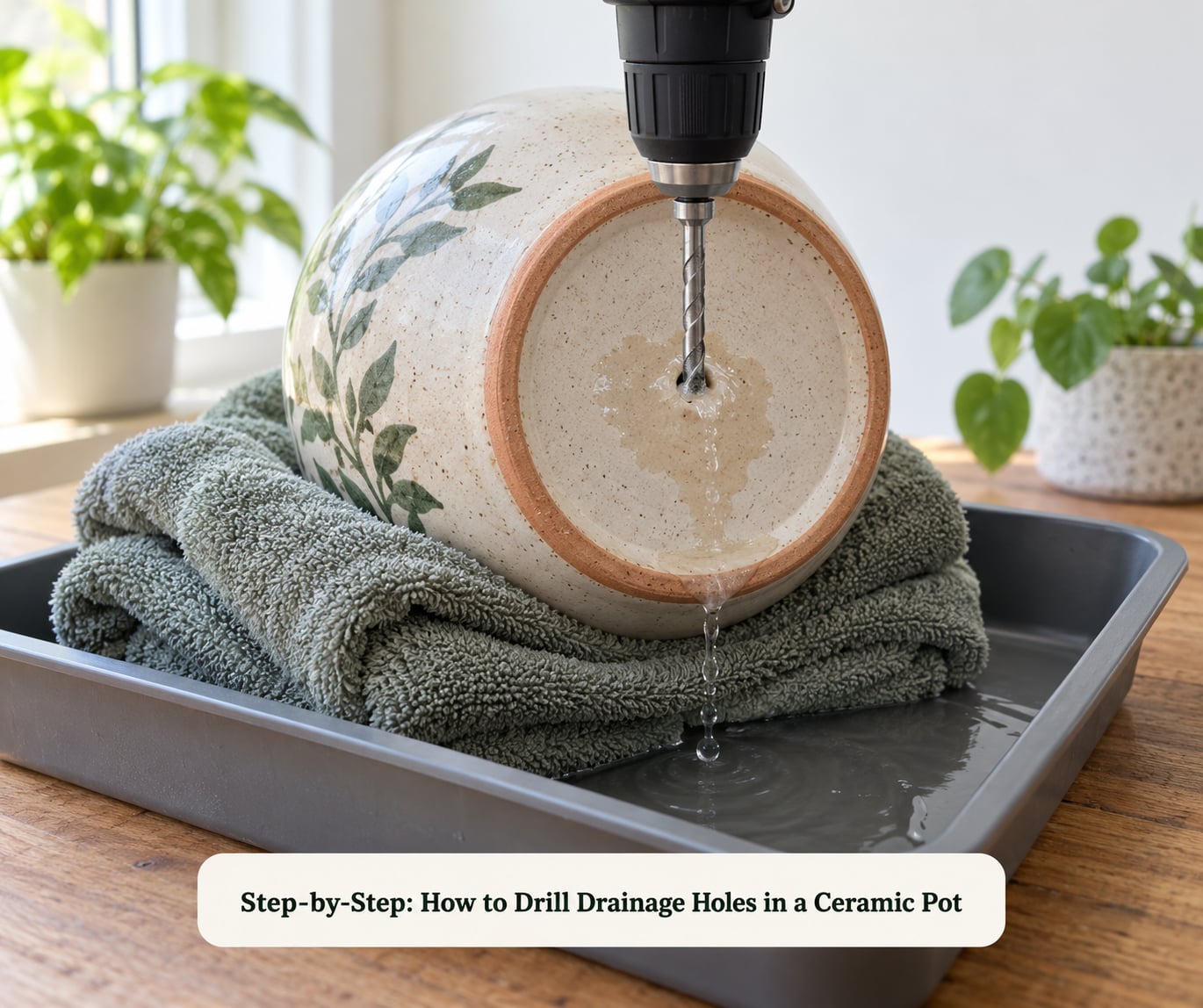 Step-by-Step: How to Drill Drainage Holes in a Ceramic Pot