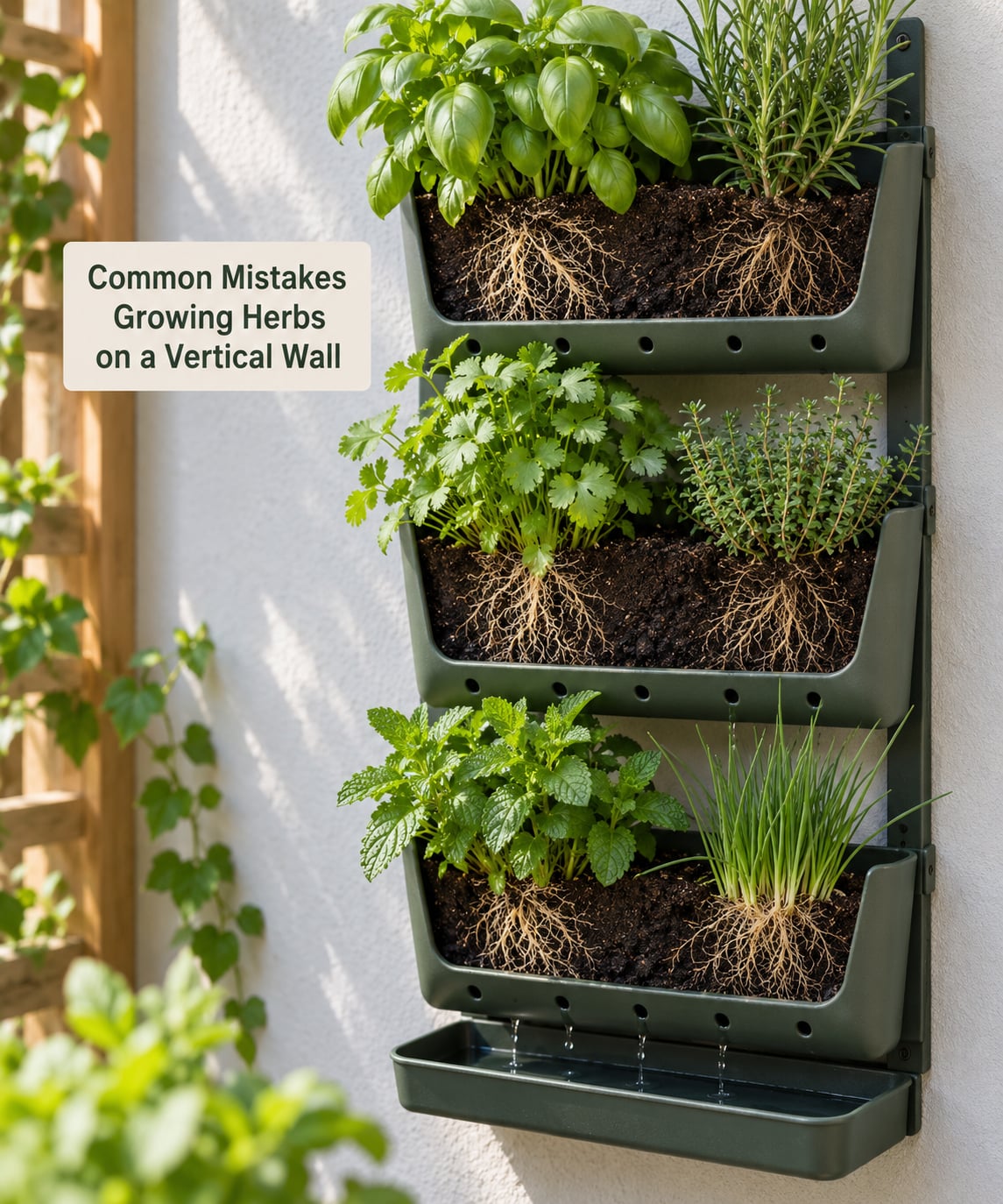 Common Mistakes Growing Herbs on a Vertical Wall