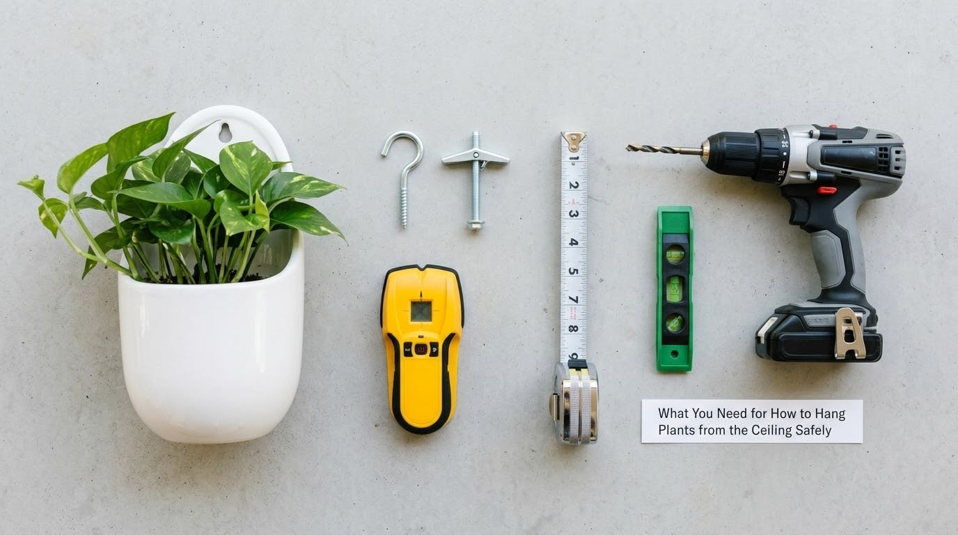 What You Need for How to Hang Plants from the Ceiling Safely