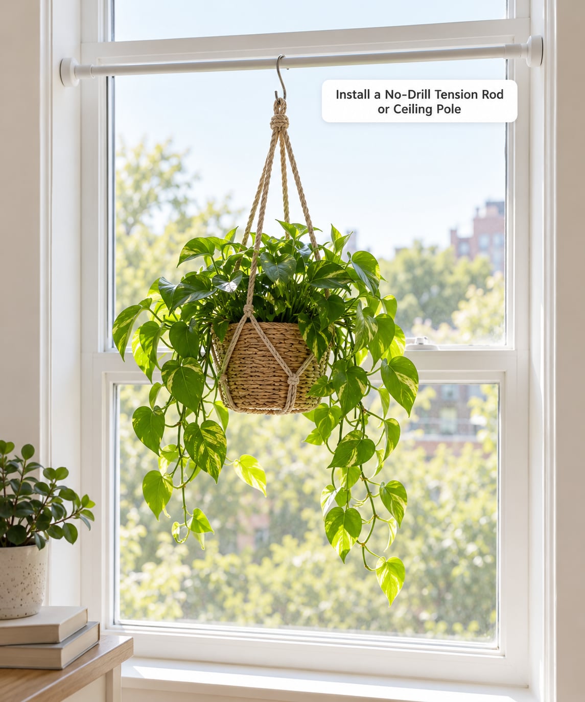 Install a No-Drill Tension Rod or Ceiling Pole