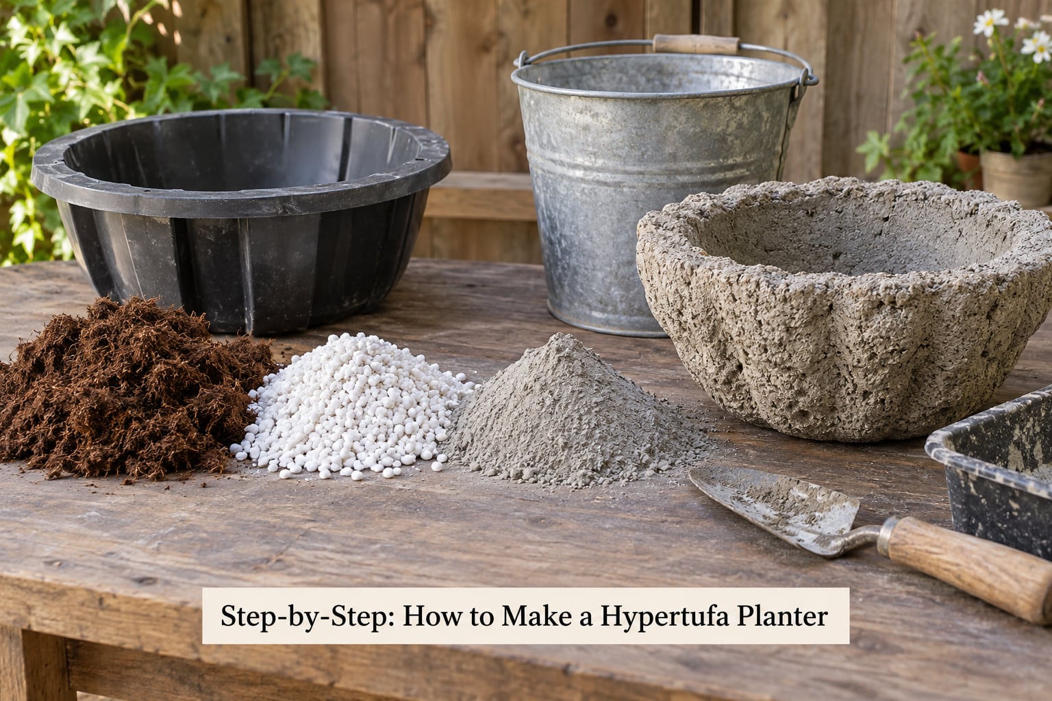 Step-by-Step: How to Make a Hypertufa Planter