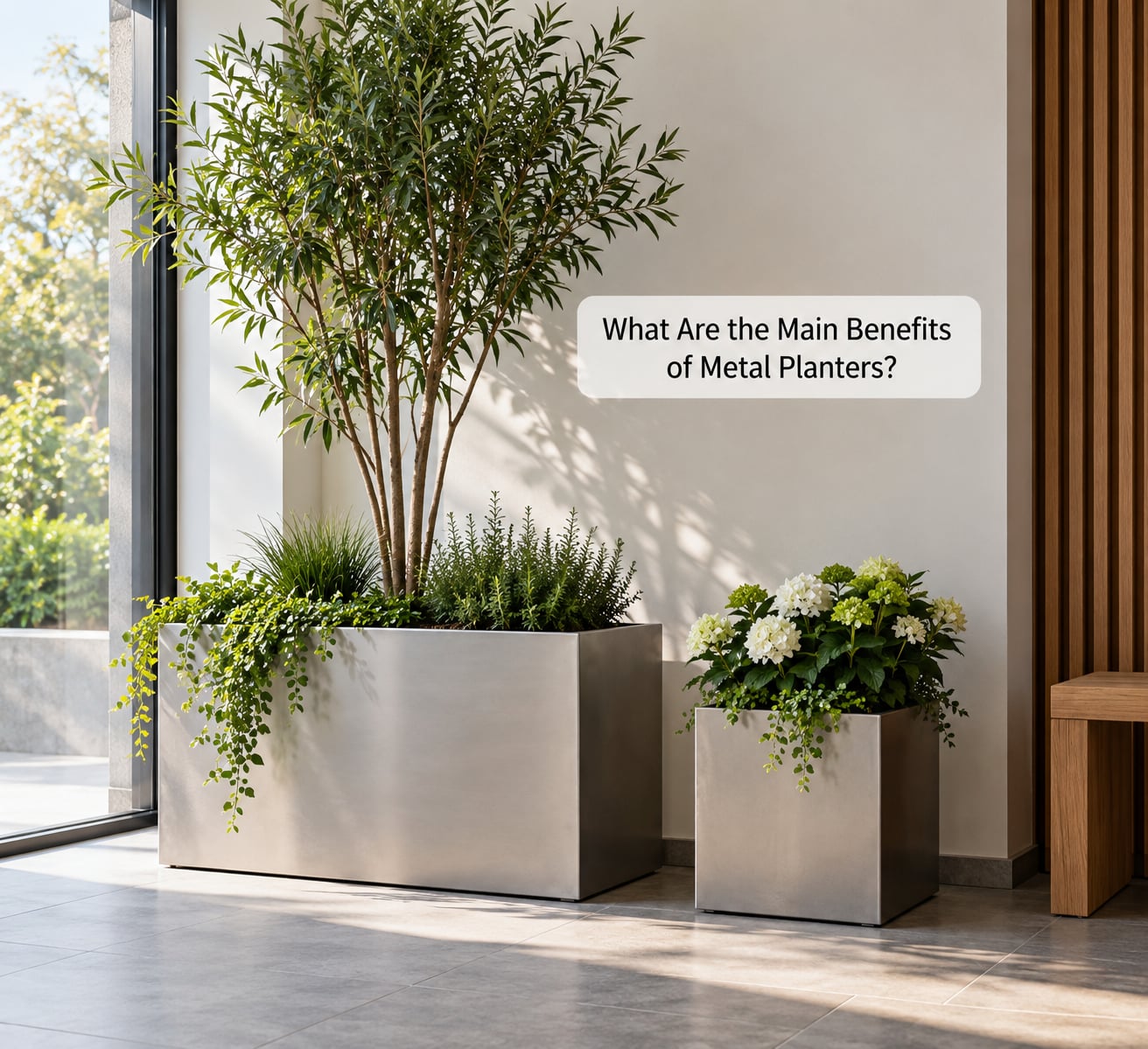 What Are the Main Benefits of Metal Planters?