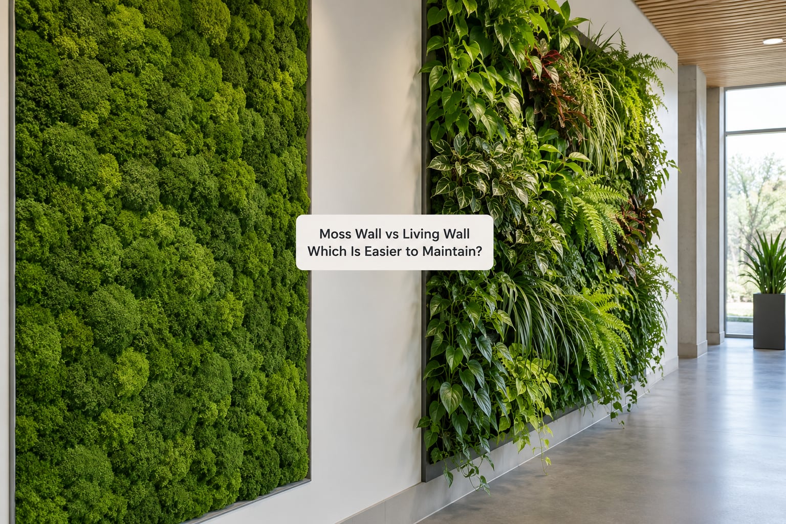 Moss Wall vs Living Wall Which Is Easier to Maintain?