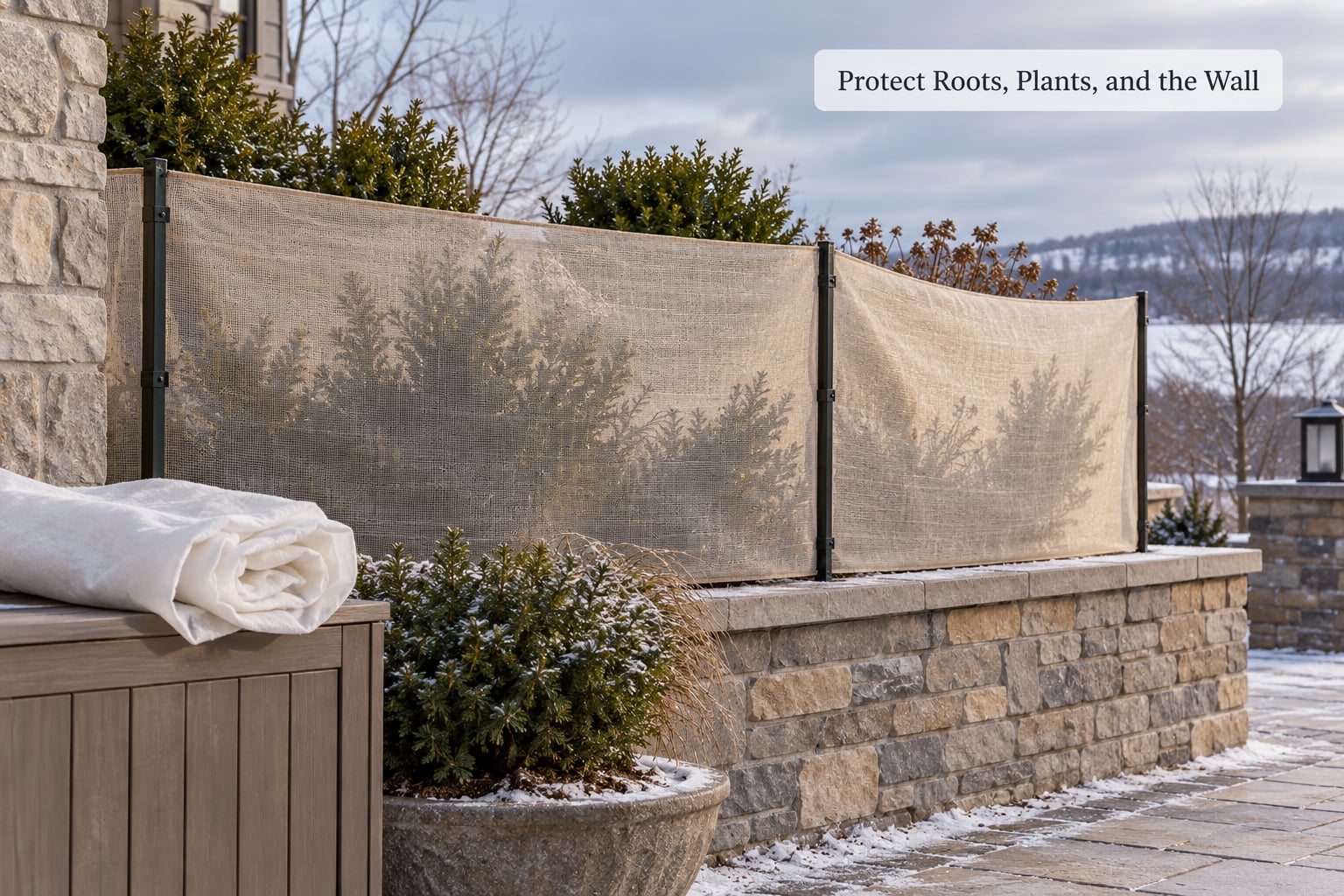 Protect Roots, Plants, and the Wall
