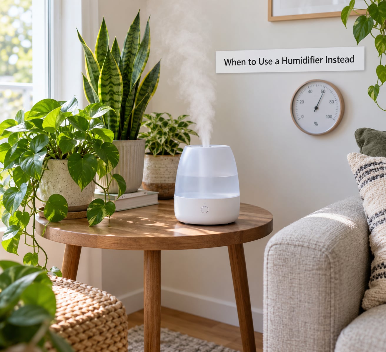 When to Use a Humidifier Instead