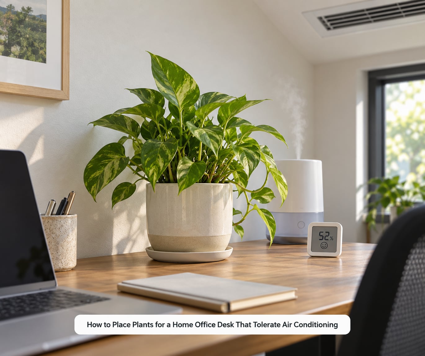 How to Place Plants for a Home Office Desk That Tolerate Air Conditioning