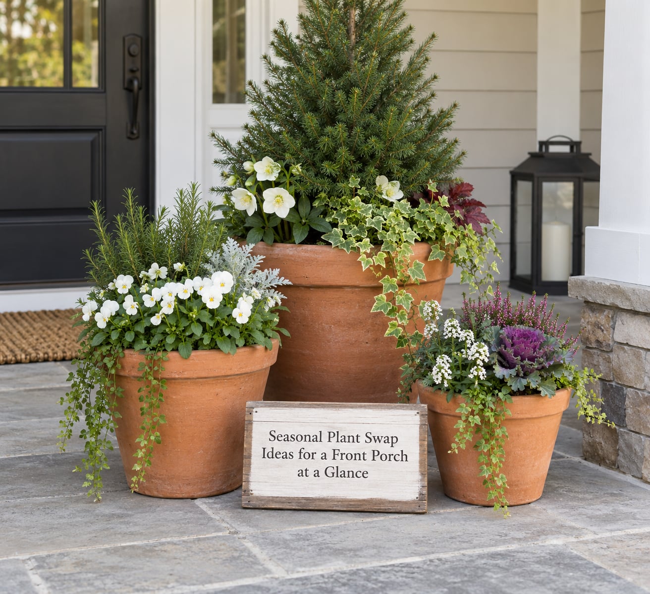 Seasonal Plant Swap Ideas for a Front Porch at a Glance