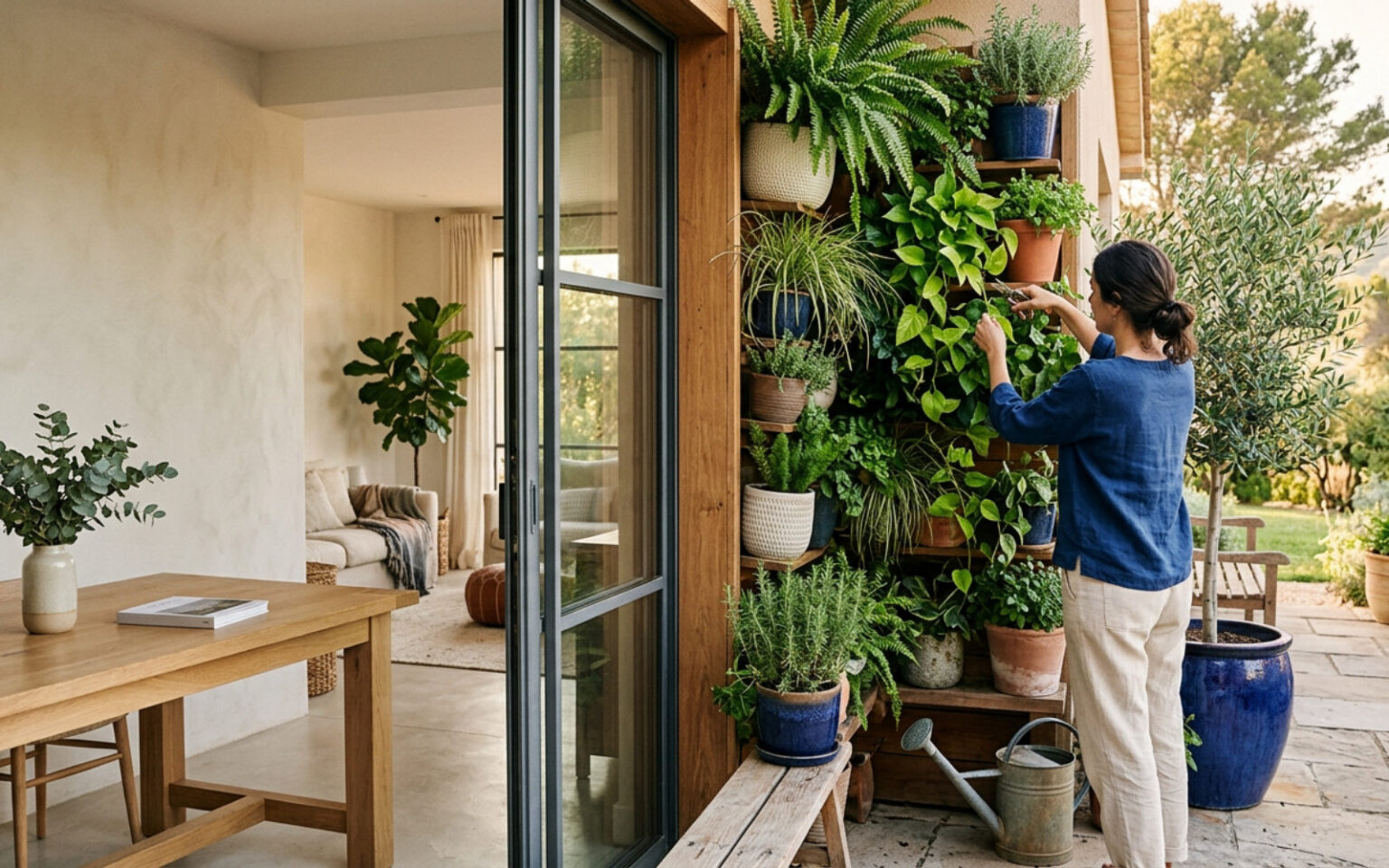 Indoor and outdoor plant design — decorative planters, vertical gardens and green architecture — Teracrea