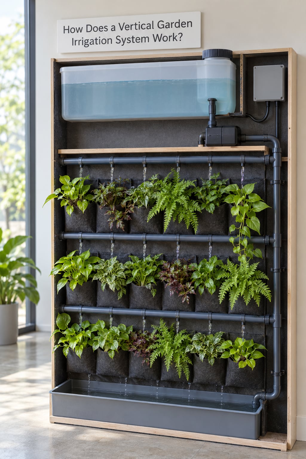 How Does a Vertical Garden Irrigation System Work?