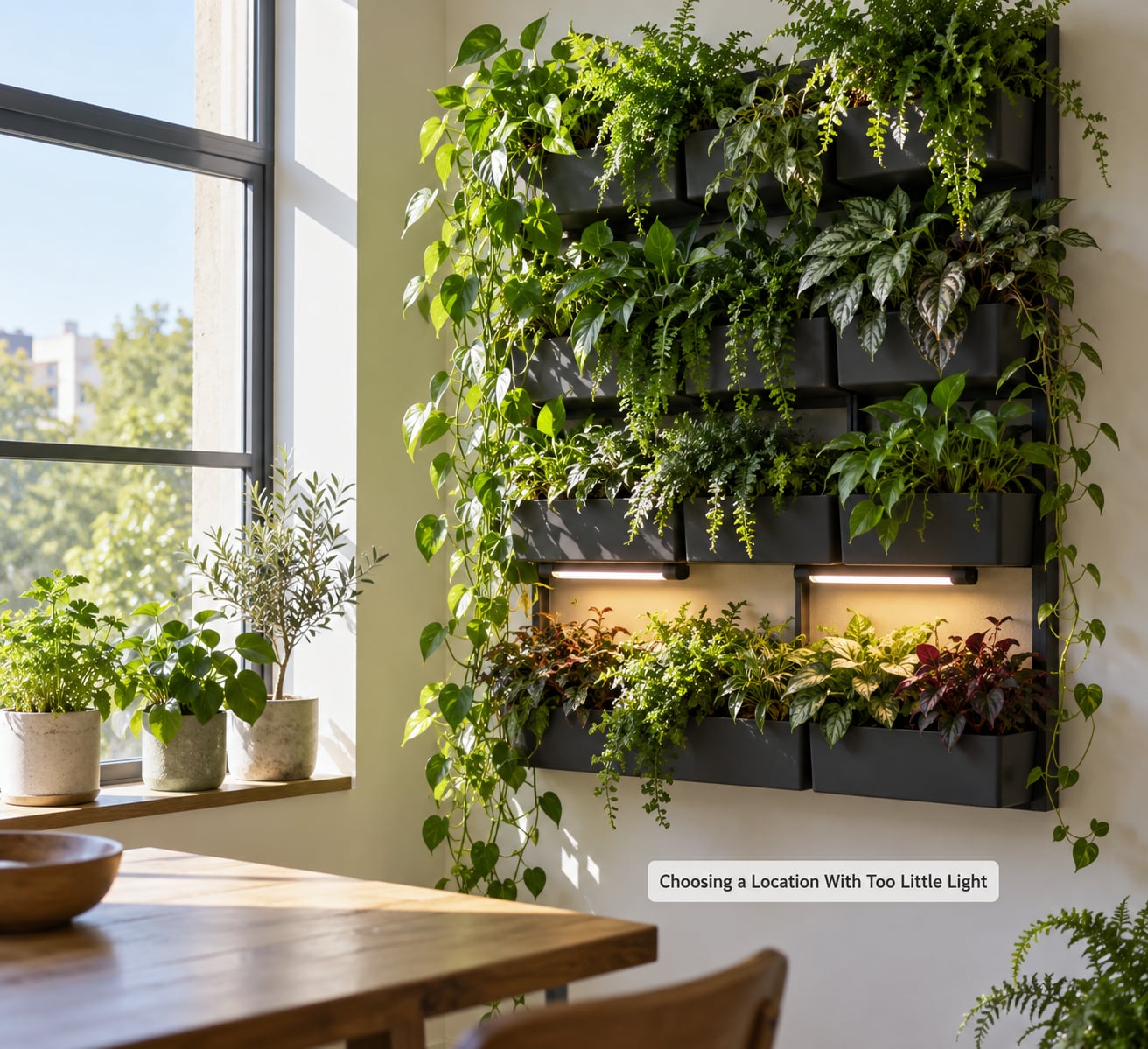 Choosing a Location With Too Little Light