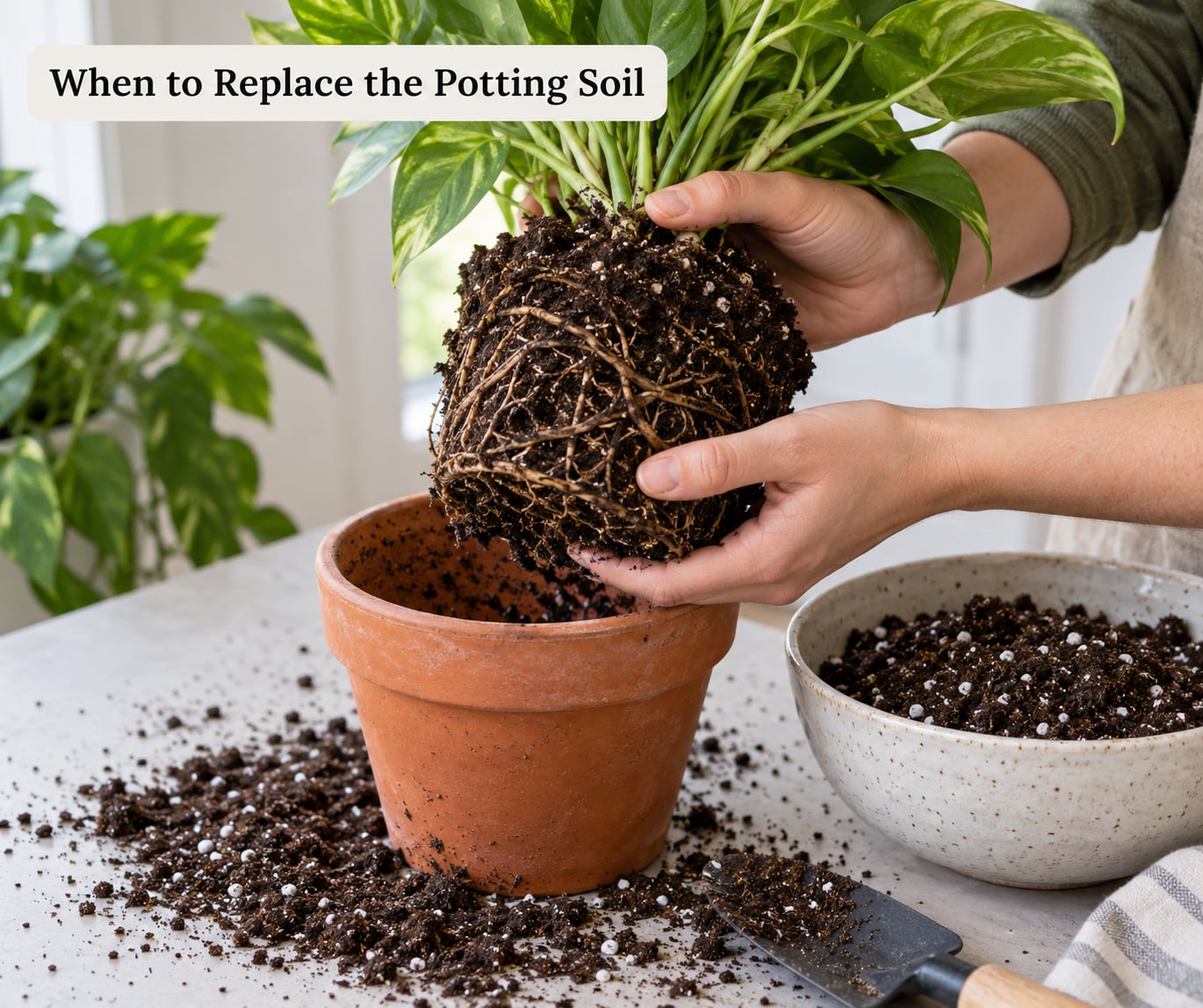 When to Replace the Potting Soil